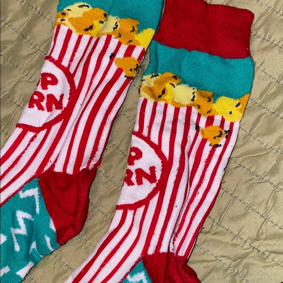 Movie Theater Pop Corn Socks - Picture 3 of 5